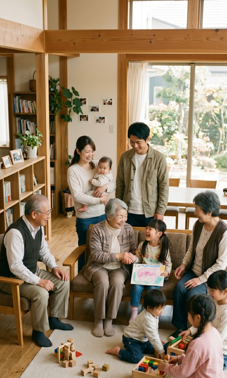世代を超えて集う人々